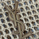 Saint Laurent Oxalis Bag In Raffia Macrame
